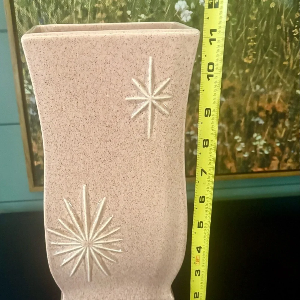 RARE! Mid Century Charles Murphy X Red Wing USAPottery Vase M-1570 Pink Speckle